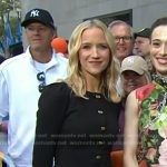 Jessy Schram’s black button front mini dress on Today