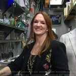 Ree Drummond’s black floral embellished blazer on Today