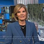 Kate's blue double breasted blazer on NBC News Daily