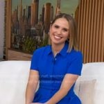 Elizabeth’s blue shirtdress on Good Morning America