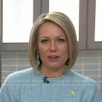 Dylan’s blue straw statement earrings on Today