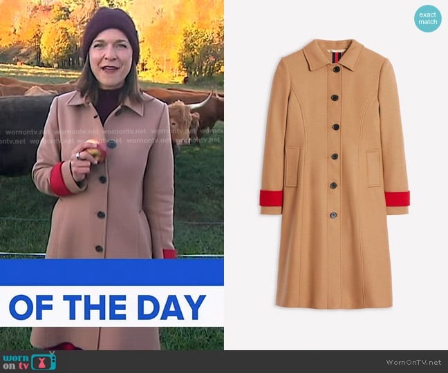 Boden Durham Wool Blend Coat worn by Maggie Rulli on Good Morning America
