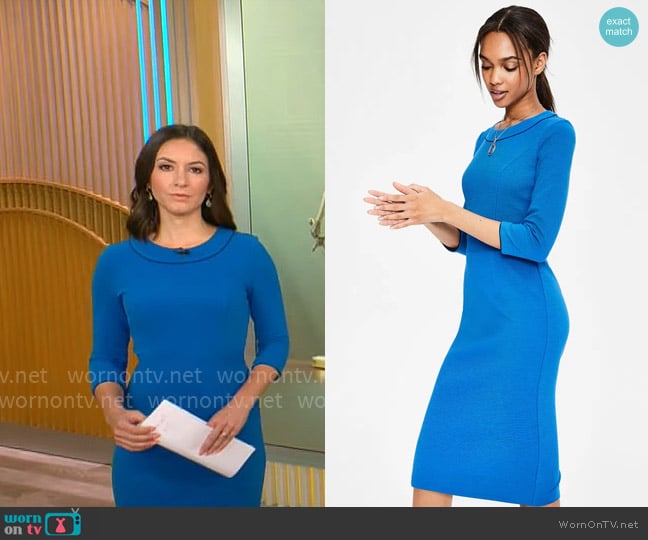 Boden Mia Dress worn by Ali Bauman on CBS Mornings