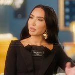 Bre’s black Balmain confessional dress on Selling Sunset