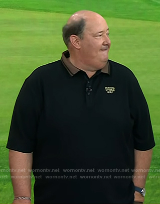 Brian Baumgartner's black polo on Today