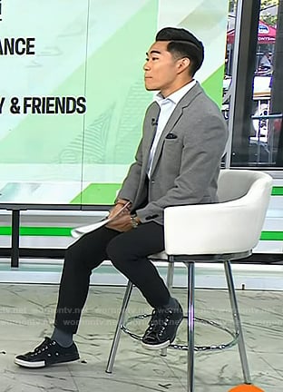 Brian Cheung’s black sneakers on Today