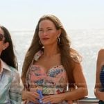 Britani’s pink floral tie strap dress on The Real Housewives of Salt Lake City