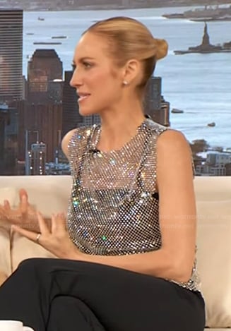 Brittany Snow’s rhinestone embellished top on The Drew Barrymore Show