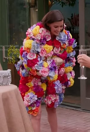 Bronwyn's 3D floral bouquet jacket on The Real Housewives of Salt Lake City