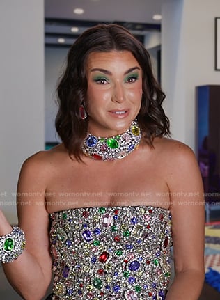 Bronwyn's crystal confessional top on The Real Housewives of Salt Lake City