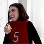 Bronwyn’s red 5 embellished sweater on The Real Housewives of Salt Lake City