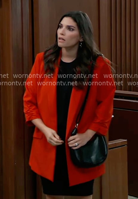 Brook Lynn's red blazer on General Hospital