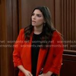 Brook Lynn’s red blazer on General Hospital