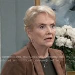 Ronnie’s brown suede blazer on General Hospital