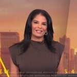 Darlene’s brown jersey dress on Today