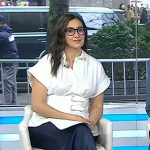 Savannah’s white buckle slingback pumps on Today