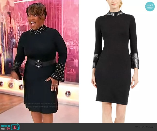 Calvin Klein Bling-Trim Dress worn by Chandra Wilson on Sherri