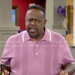 Calvin’s purple polo shirt on The Neighborhood
