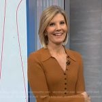 Kate’s camel ribbed polo dress on NBC News Daily