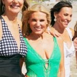 Carol’s green lace swimsuit on The Golden Bachelor