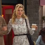 Cat’s white floral shirtdress on Days of our Lives