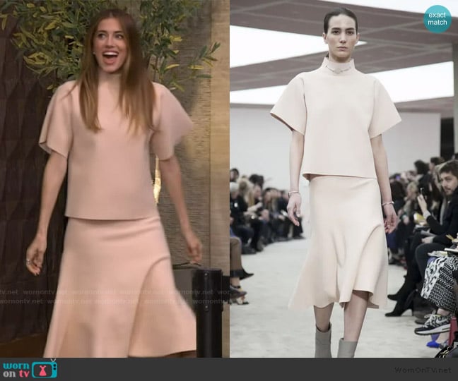 Celine 2013 Fall Collection worn by Allison Williams on Live with Kelly and Mark