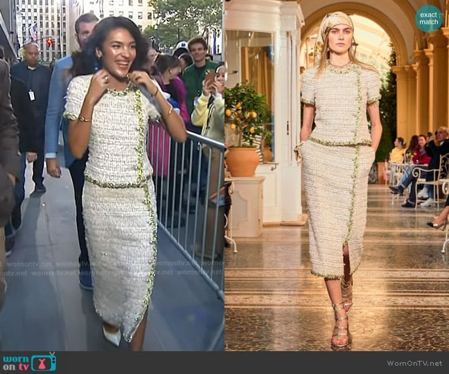 Chanel Cruise 2025/26 Collection worn by Olivia Dean on Today