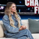 Charlotte’s cropped denim jacket and jeans on Access Hollywood