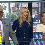 Chassie’s navy cardigan and wide-leg pants on Today