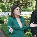 Chloe’s green knit blazer on Today