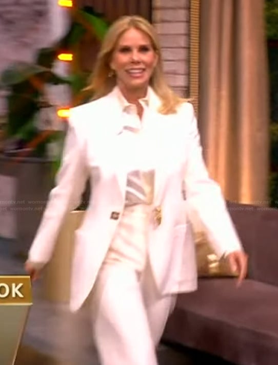 Cheryl Hines’s white blazer on The View