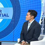 Brian Cheung’s white and grey sneakers on Today