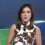 Chloe’s brown floral print dress on Today