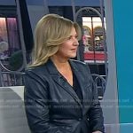 Christine Romans’ navy leather blazer on Today