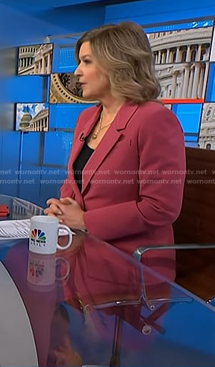 Christine Romans’ pink blazer on NBC News Daily