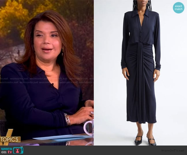 Cinq a Sept Seferina Dress worn by Ana Navarro on The View