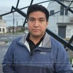 George Solis’s blue rain jacket on Today