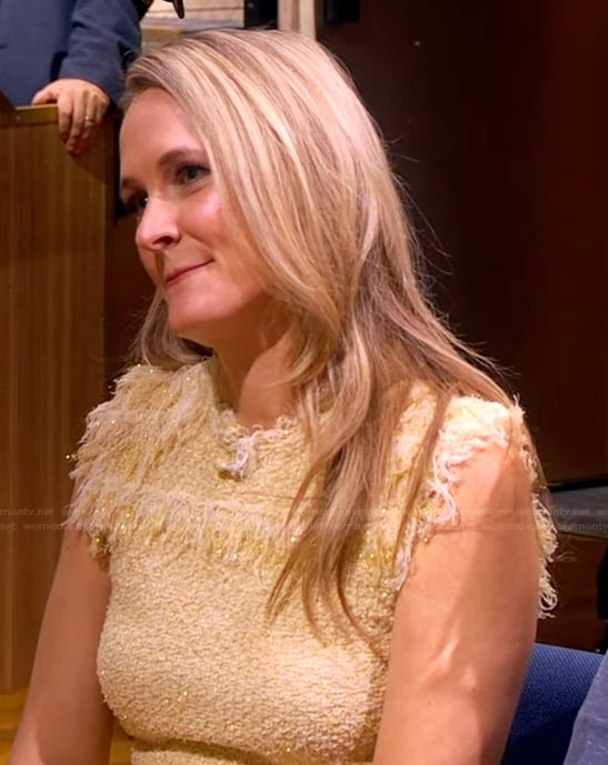 Courtney McBroom’s tweed top on The View