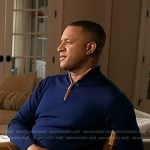 Craig’s navy quarter zip sweater on Today