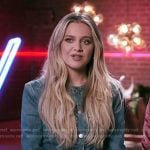 Kelsea’s denim peplum jacket on The Voice