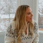 Heather’s print collared sweater on The Real Housewives of Salt Lake City