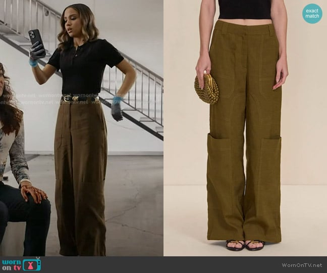 May’s khaki patch pocket pants on 9-1-1