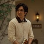 Daniel’s beige textured cardigan on Reasonable Doubt