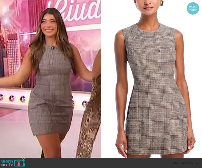 Danielle Guizio Rowan Tartan Dress worn by Gia Giudice on Sherri