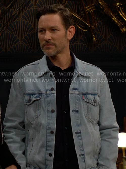 Daniel's denim jacket on The Young and the Restless