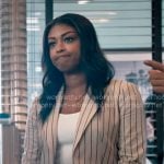 Daphne’s beige striped blazer on High Potential