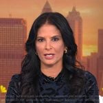 Darlene’s navy burnout dress on Today