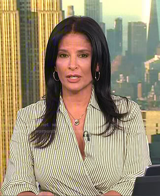Darlene’s stripe wrap shirtdress on Today