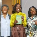 Deborah’s brown belted pants on Good Morning America