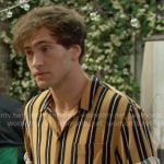 Deke’s yellow striped shirt on The Bold and the Beautiful